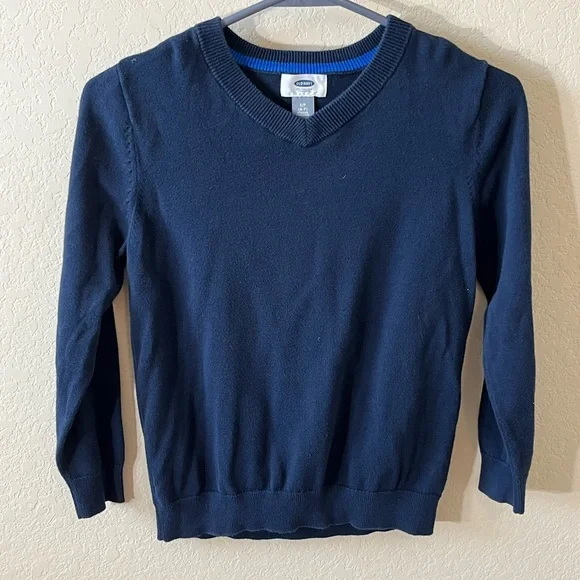 Old Navy V-Neck Sweater Collection Blue and Gray 3 Pack Boy - Picture 3 of 8